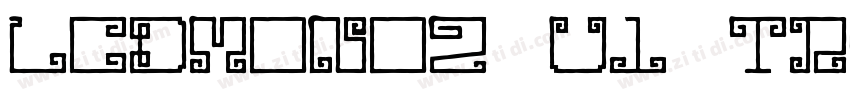 LCDMono2 U1 tra字体转换